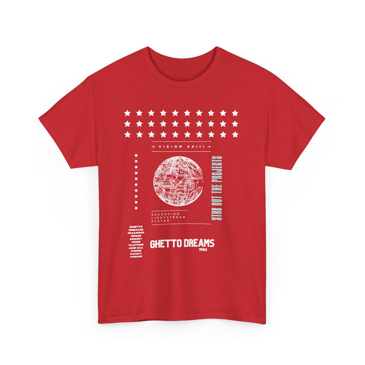 Houston Ghetto Dreams T-Shirt — City Skyline Texas Flag Graphic Tee