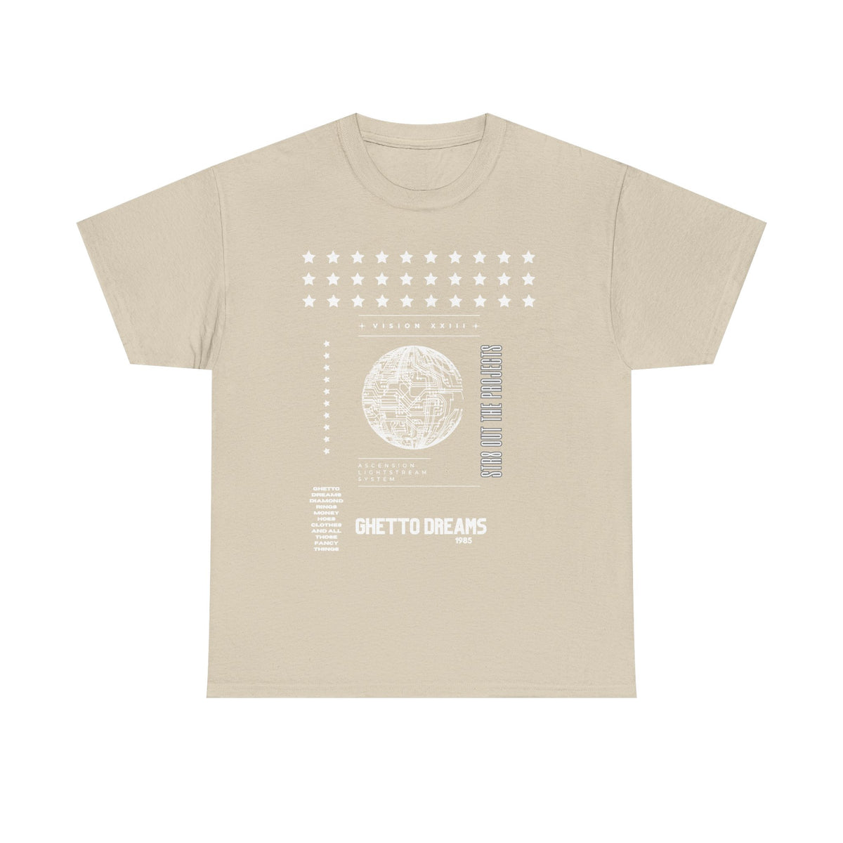 Houston Ghetto Dreams T-Shirt — City Skyline Texas Flag Graphic Tee