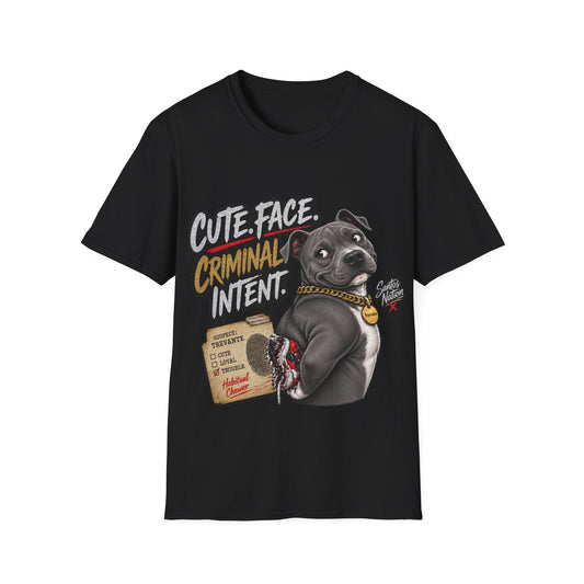 Trevante Unchained – Cute Face, Criminal Intent T-Shirt