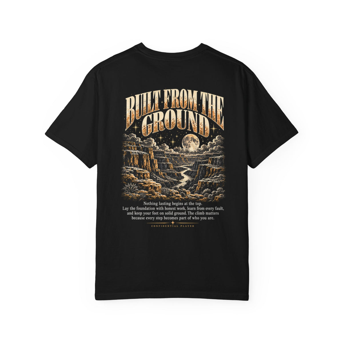 Confidential Player — Tan Built from the Ground 1717 T-Shirt