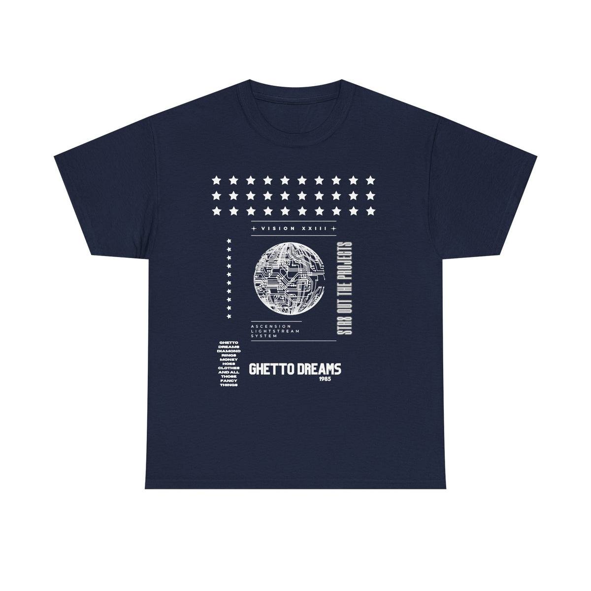 Houston Ghetto Dreams T-Shirt — City Skyline Texas Flag Graphic Tee