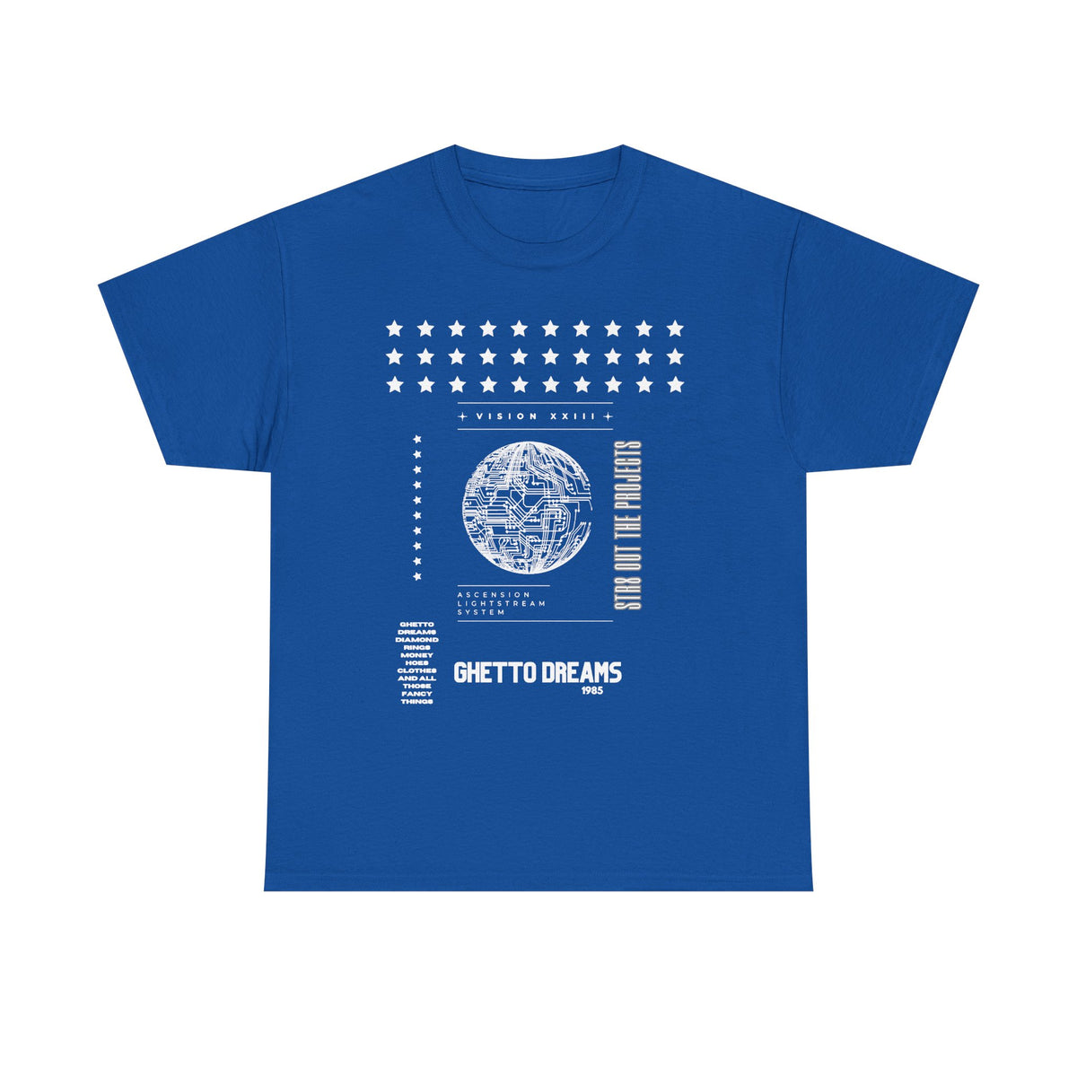 Houston Ghetto Dreams T-Shirt — City Skyline Texas Flag Graphic Tee