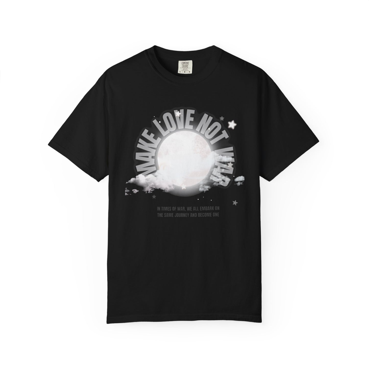 "Make Love not War" Graphic T-Shirt — Vintage Moon Peace Tee