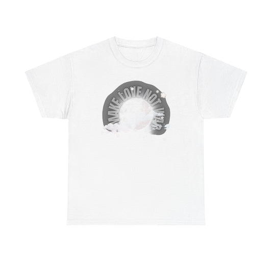 "Make Love not War" Graphic T-Shirt — Vintage Moon Peace Tee