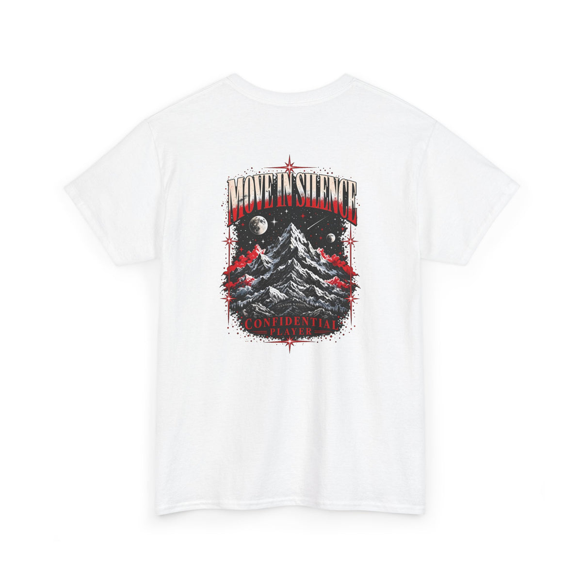 Confidential Player — Crimson Move in Silence T-Shirt