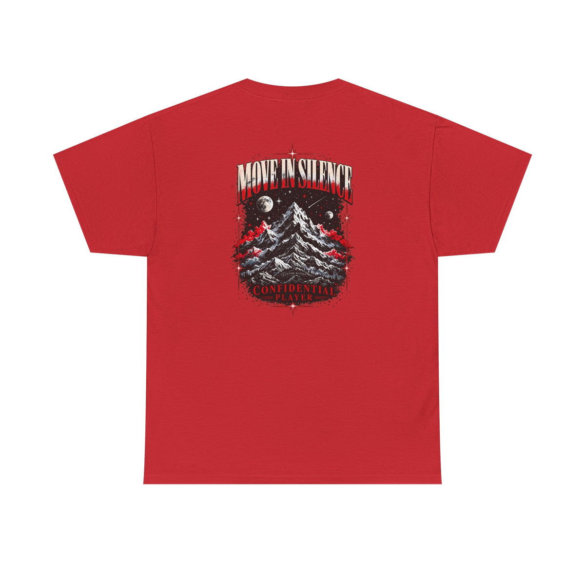 Confidential Player — Crimson Move in Silence T-Shirt