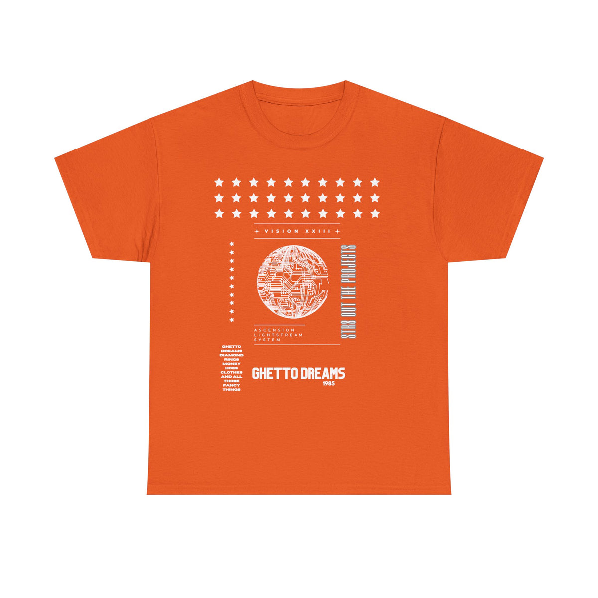Houston Ghetto Dreams T-Shirt — City Skyline Texas Flag Graphic Tee