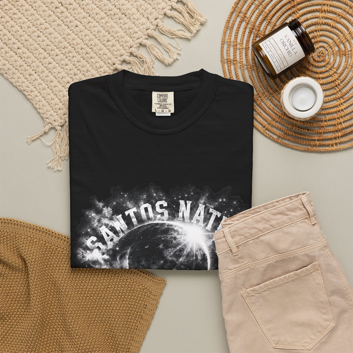 Santos Nation — White & Silver Love Over Everything 1717 T-Shirt