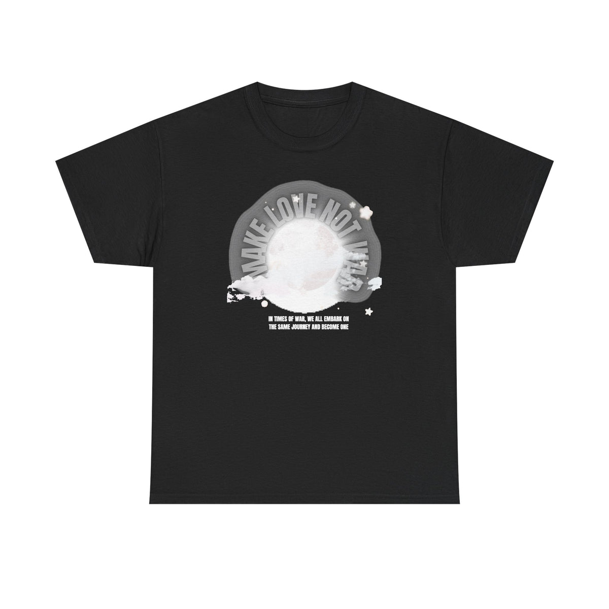 "Make Love not War" Graphic T-Shirt — Vintage Moon Peace Tee