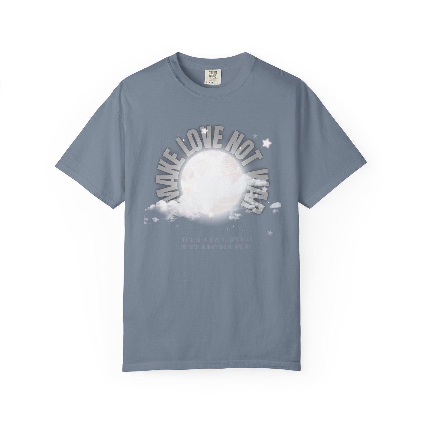 "Make Love not War" Graphic T-Shirt — Vintage Moon Peace Tee