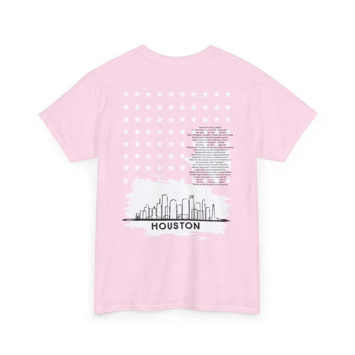 Houston Ghetto Dreams T-Shirt — City Skyline Texas Flag Graphic Tee