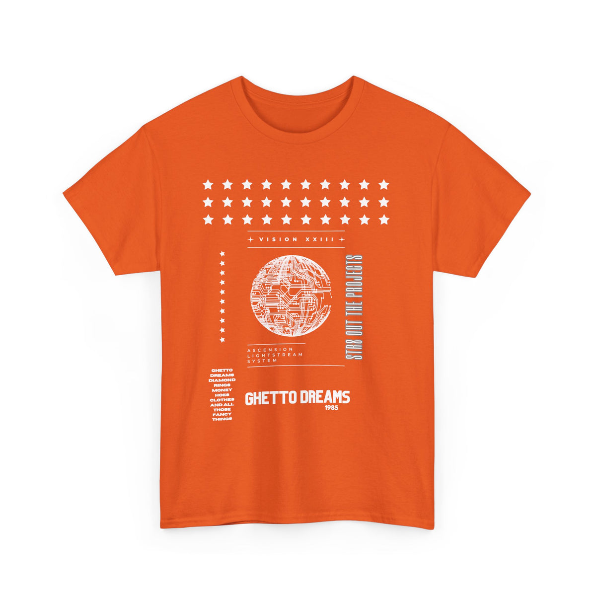 Houston Ghetto Dreams T-Shirt — City Skyline Texas Flag Graphic Tee