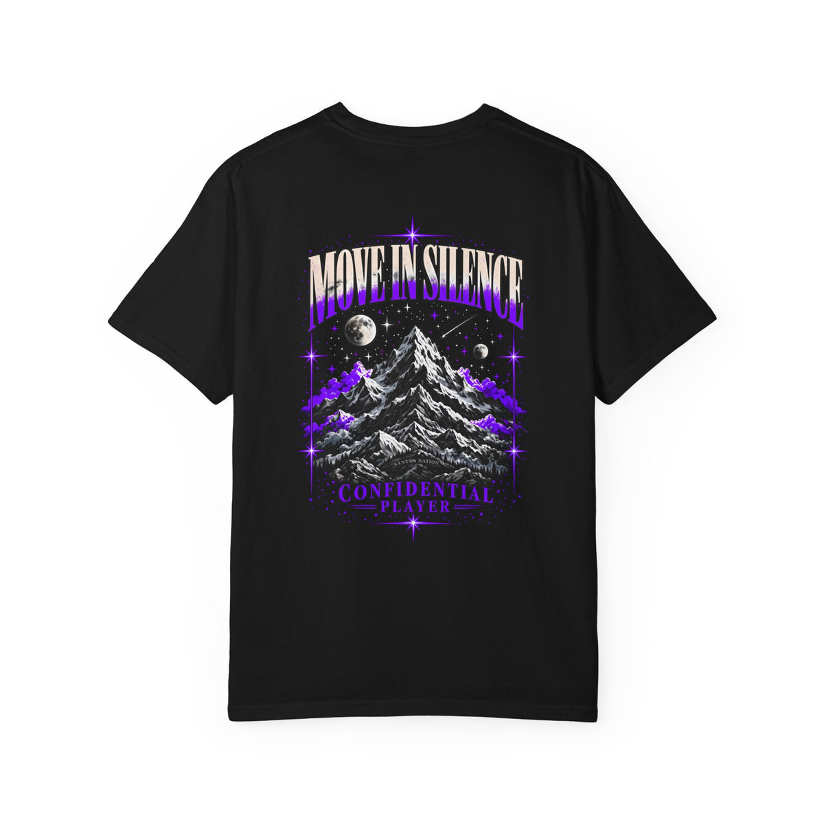 Confidential Player — Purple Move in Silence T-Shirt