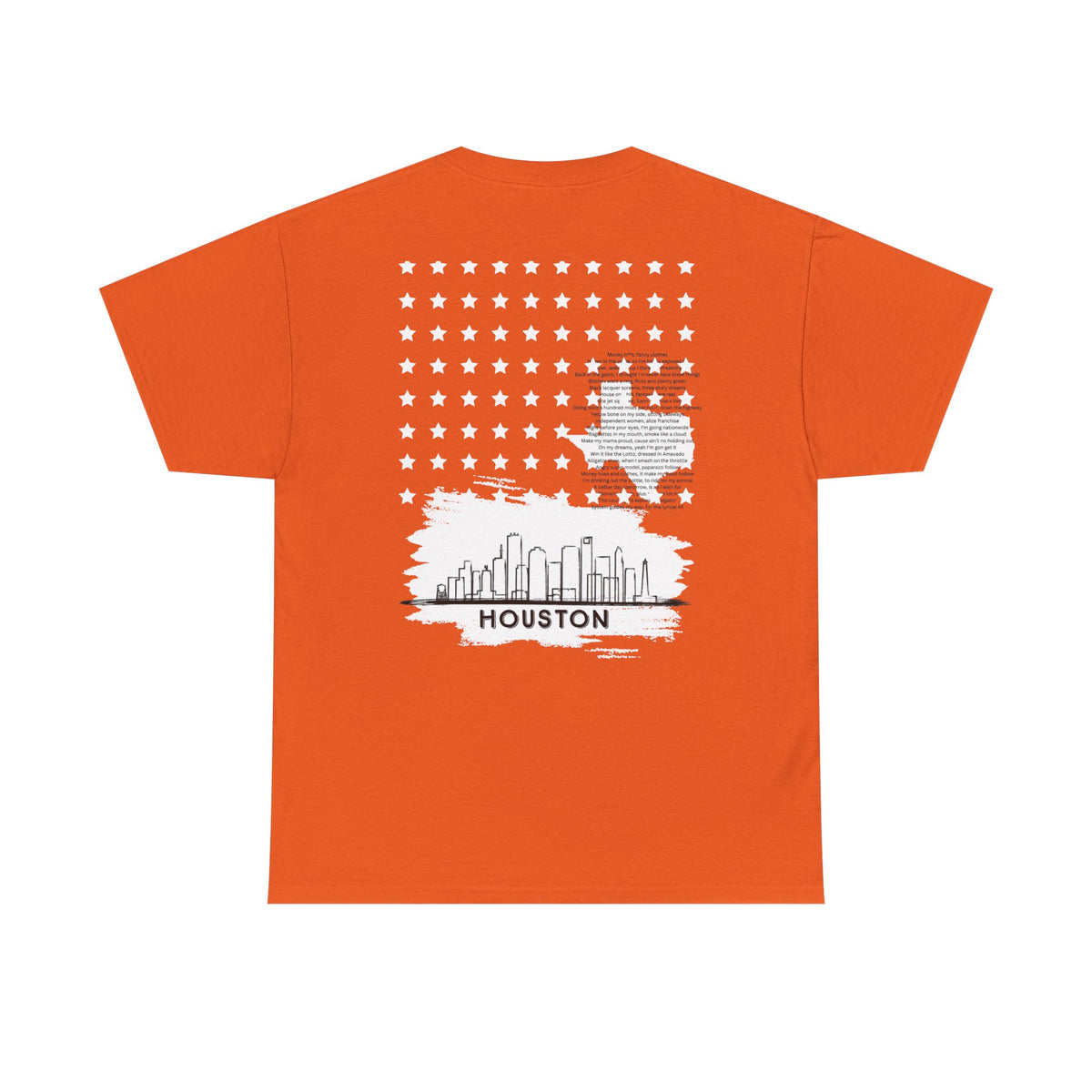Houston Ghetto Dreams T-Shirt — City Skyline Texas Flag Graphic Tee