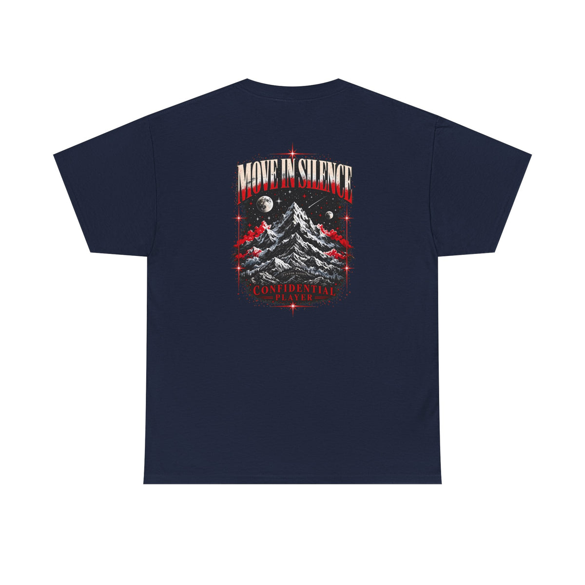 Confidential Player — Crimson Move in Silence T-Shirt