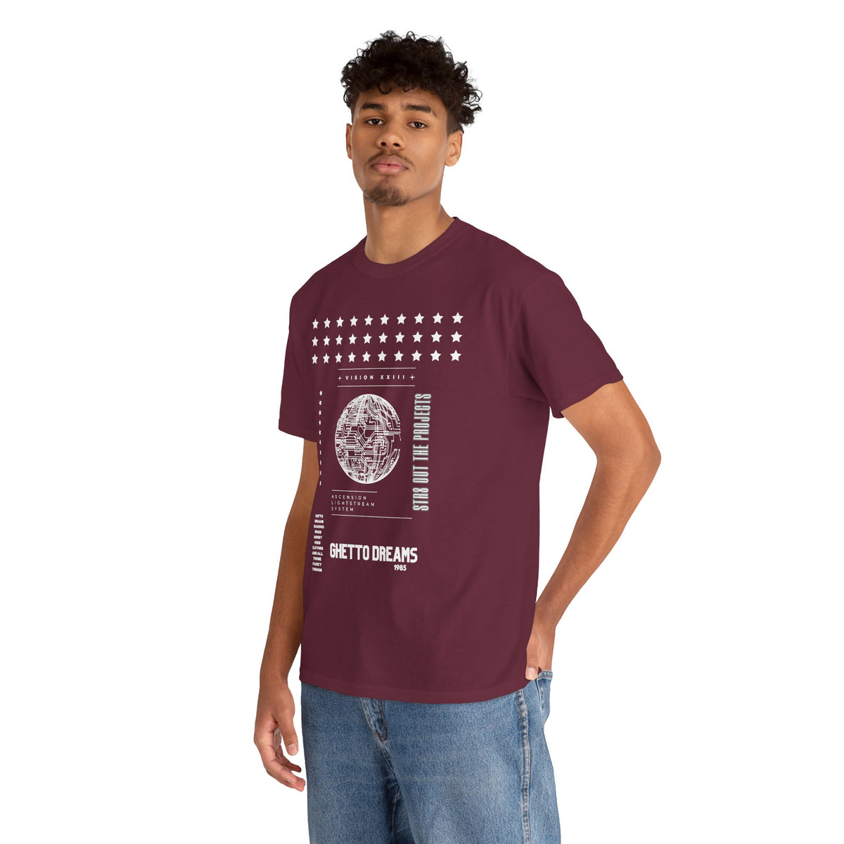 Houston Ghetto Dreams T-Shirt — City Skyline Texas Flag Graphic Tee