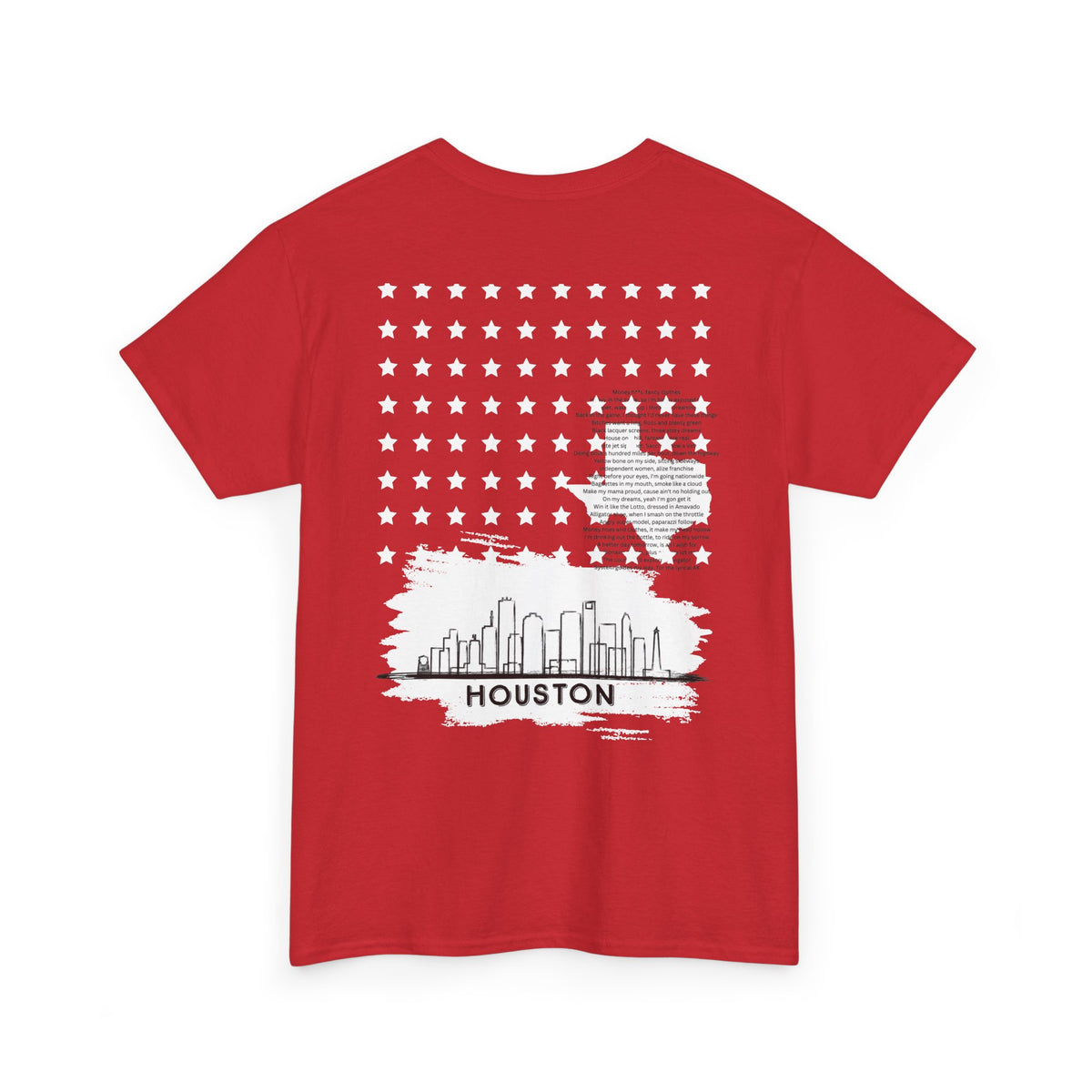 Houston Ghetto Dreams T-Shirt — City Skyline Texas Flag Graphic Tee