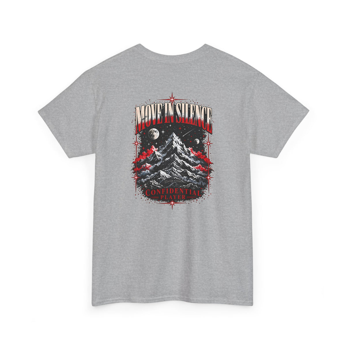 Confidential Player — Crimson Move in Silence T-Shirt