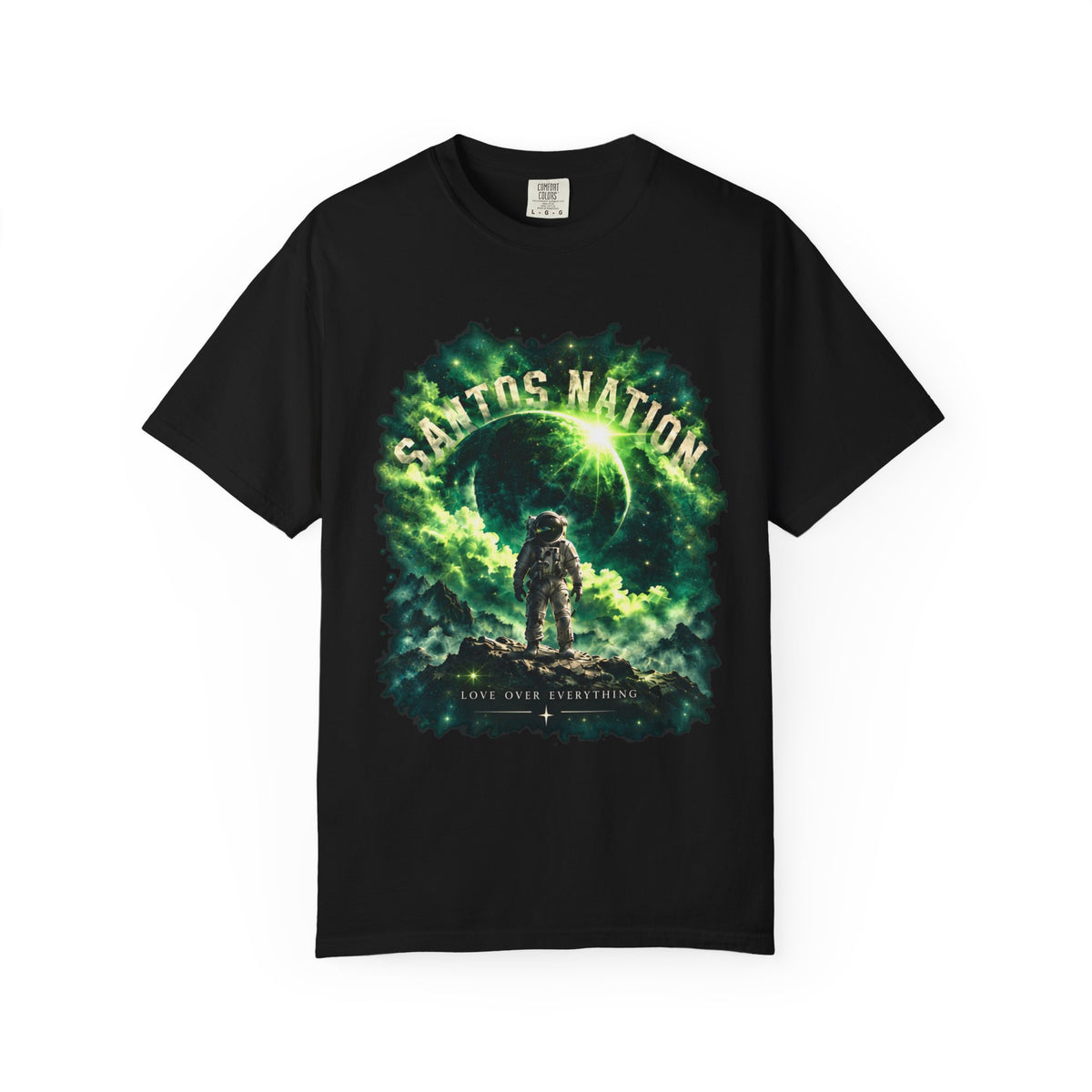 Santos Nation — Green Love Over Everything 1717 T-Shirt