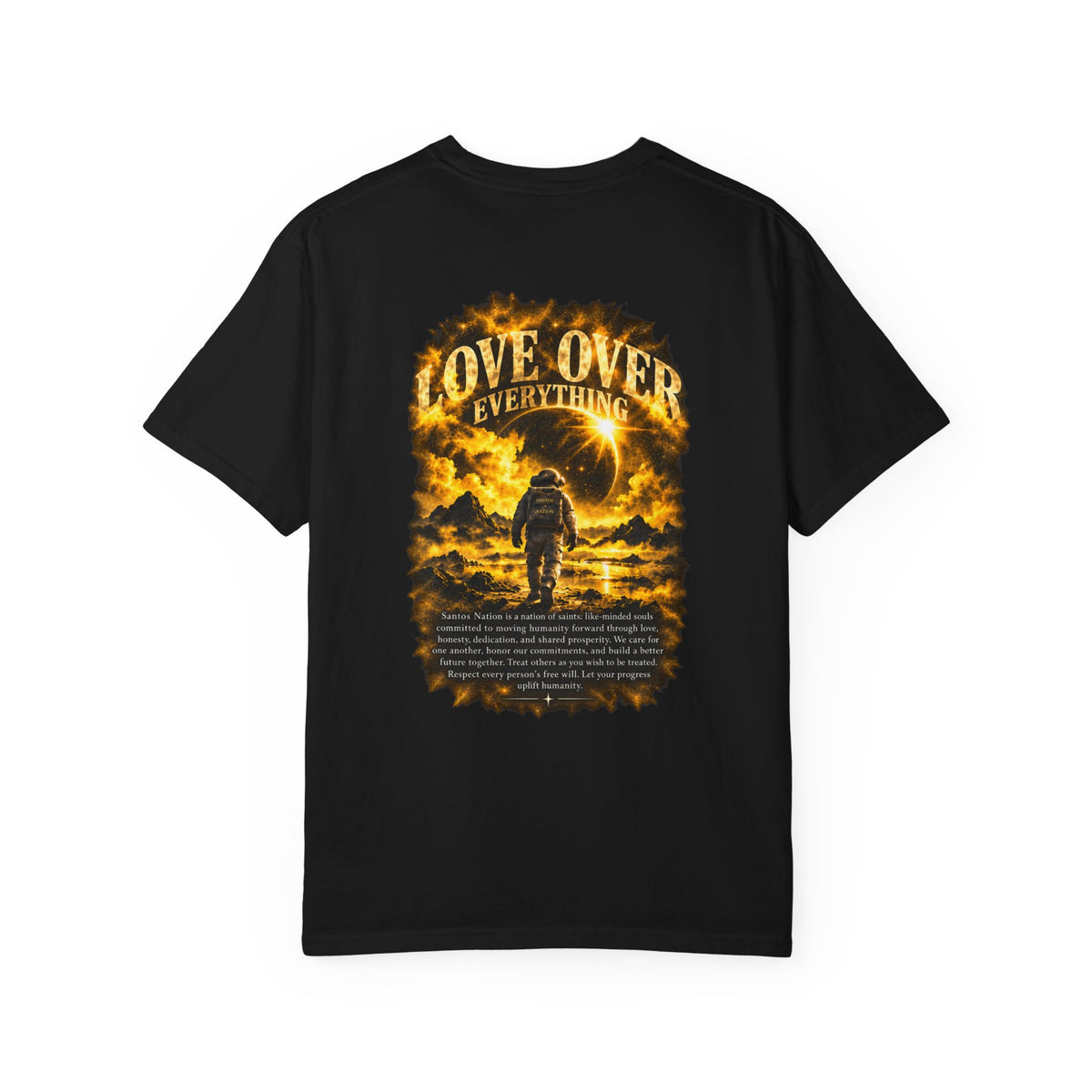 Santos Nation — Yellow Love Over Everything 1717 T-Shirt