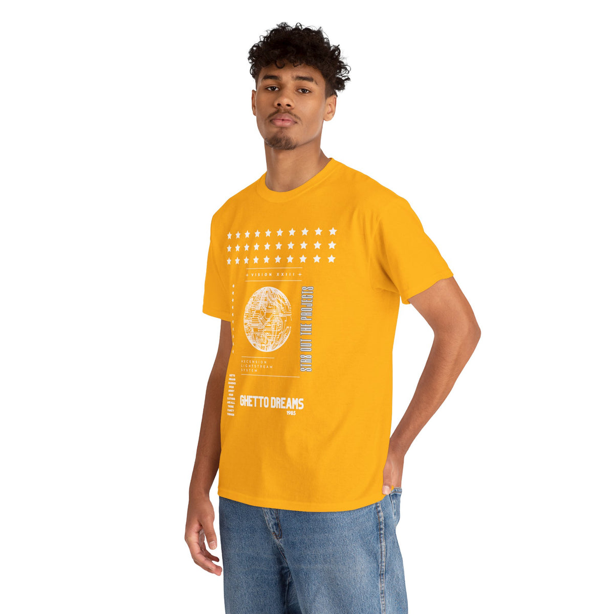 Houston Ghetto Dreams T-Shirt — City Skyline Texas Flag Graphic Tee