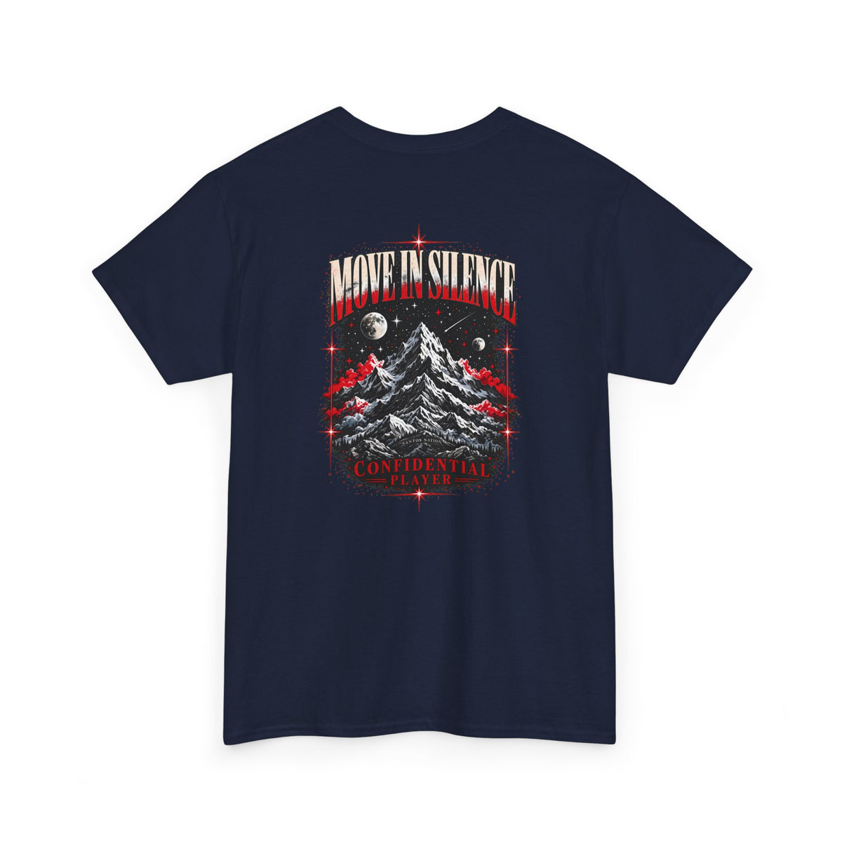 Confidential Player — Crimson Move in Silence T-Shirt