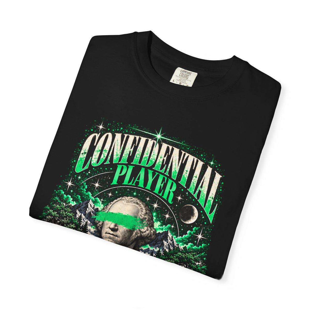 Confidential Player — Green Rooted in Silence 1717 T-Shirt