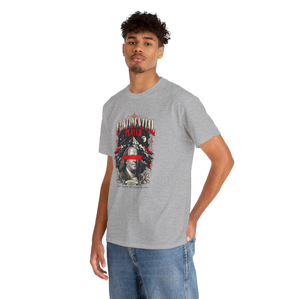 Confidential Player — Crimson Move in Silence T-Shirt