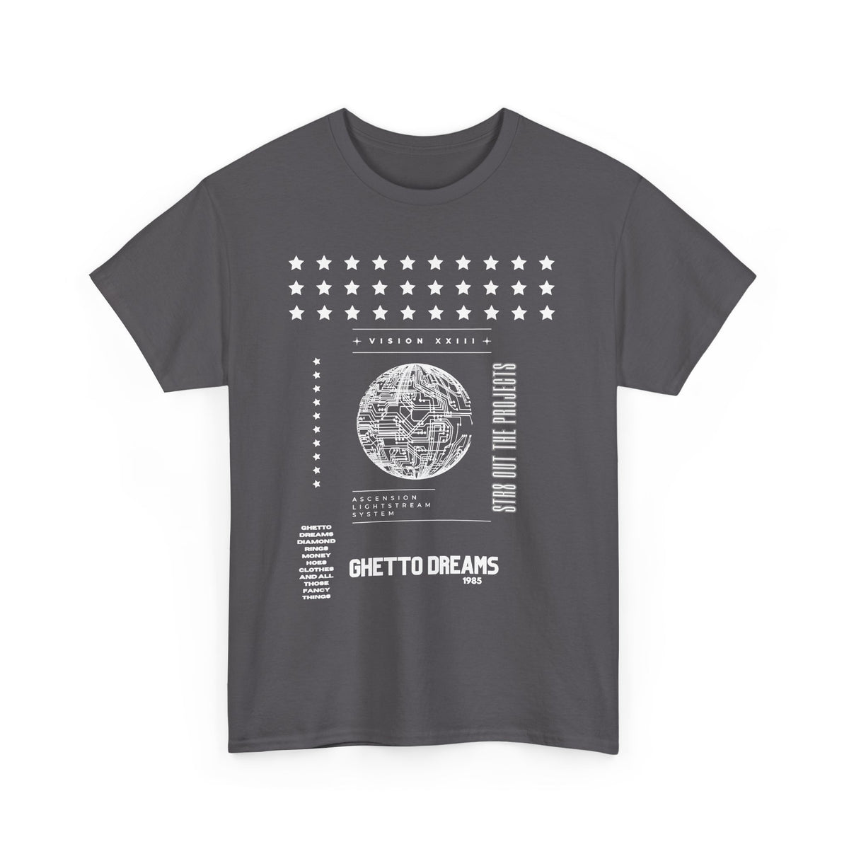Houston Ghetto Dreams T-Shirt — City Skyline Texas Flag Graphic Tee