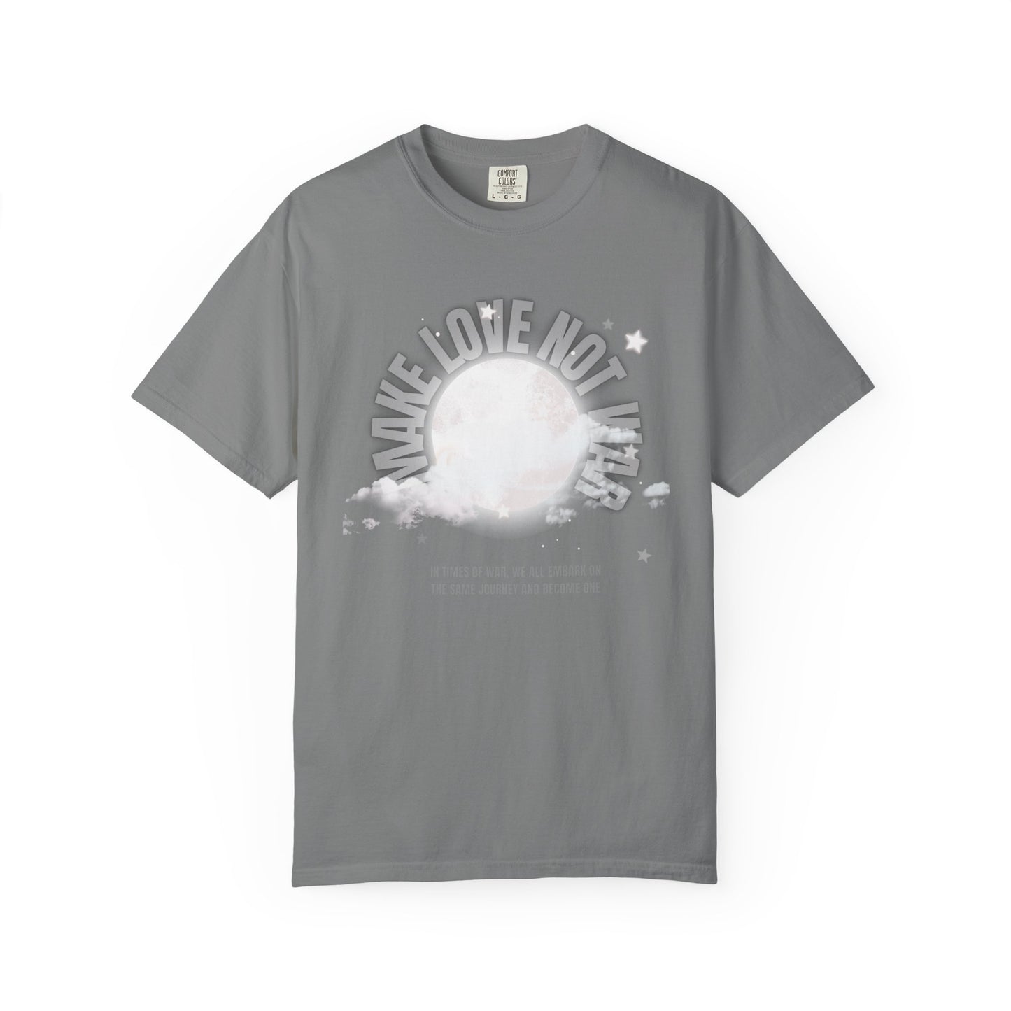 "Make Love not War" Graphic T-Shirt — Vintage Moon Peace Tee