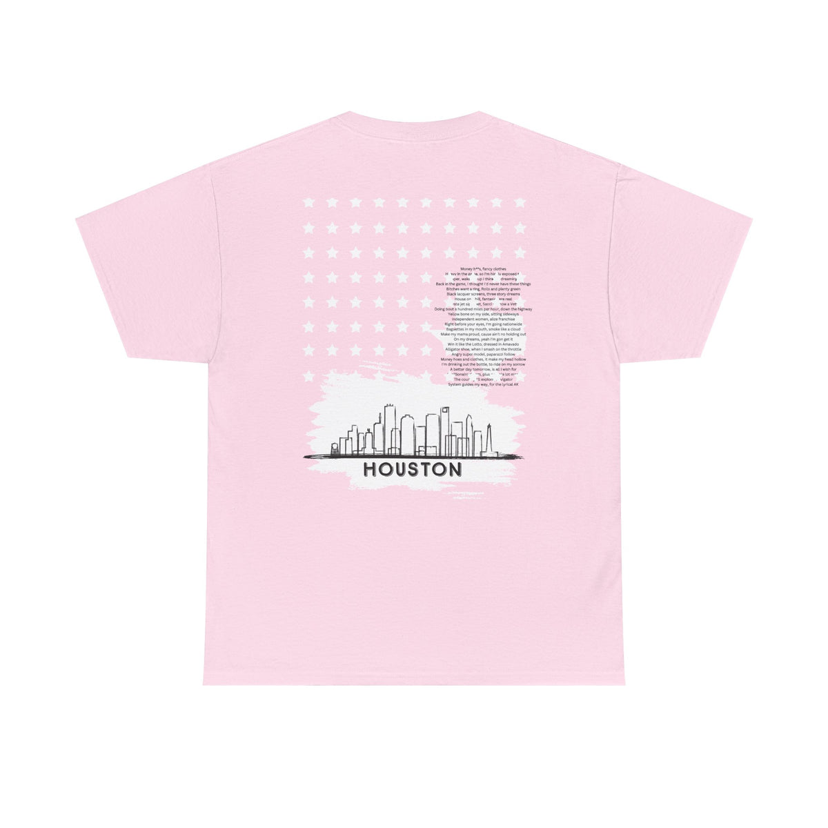 Houston Ghetto Dreams T-Shirt — City Skyline Texas Flag Graphic Tee