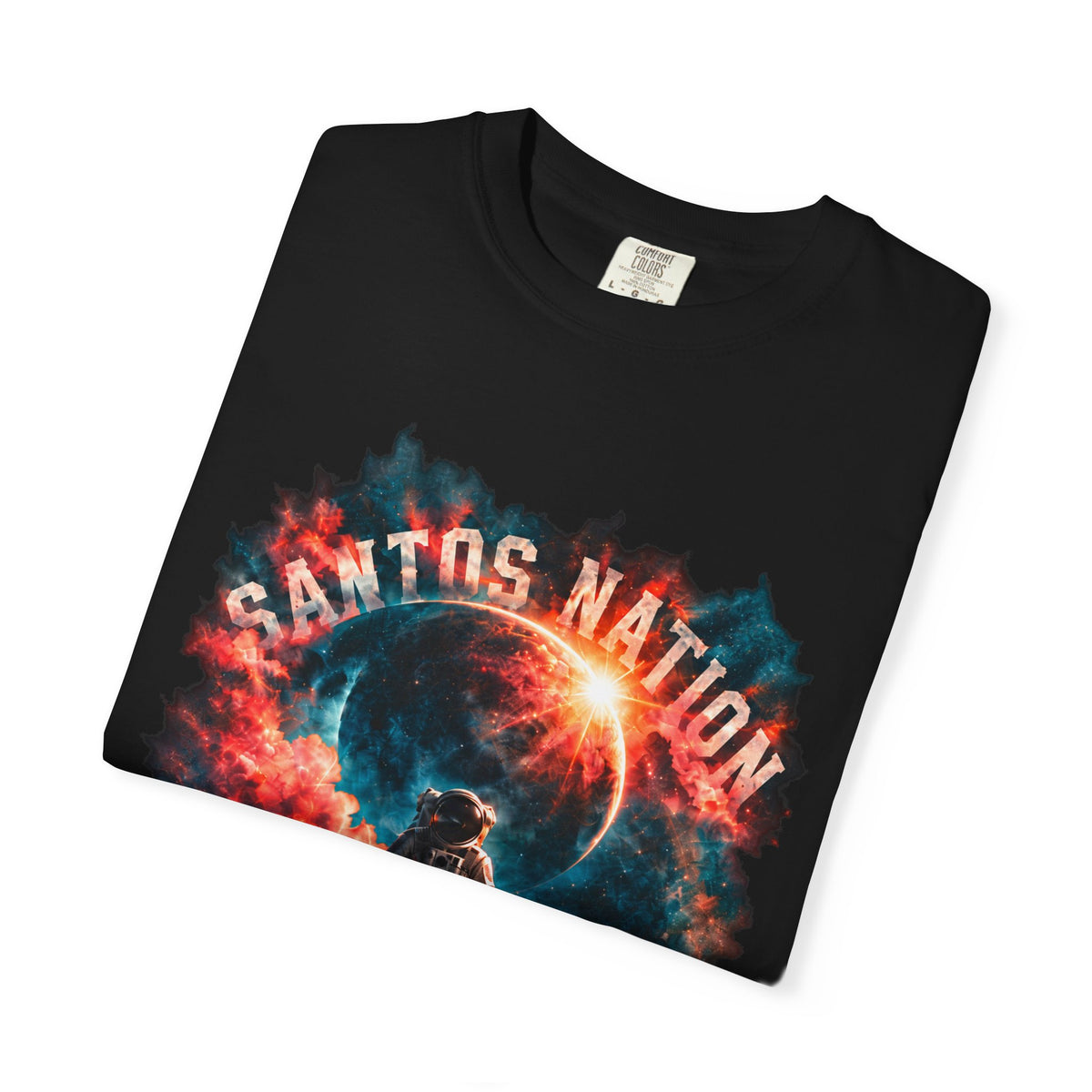 Santos Nation — Coral & Teal Love Over Everything 1717 T-Shirt