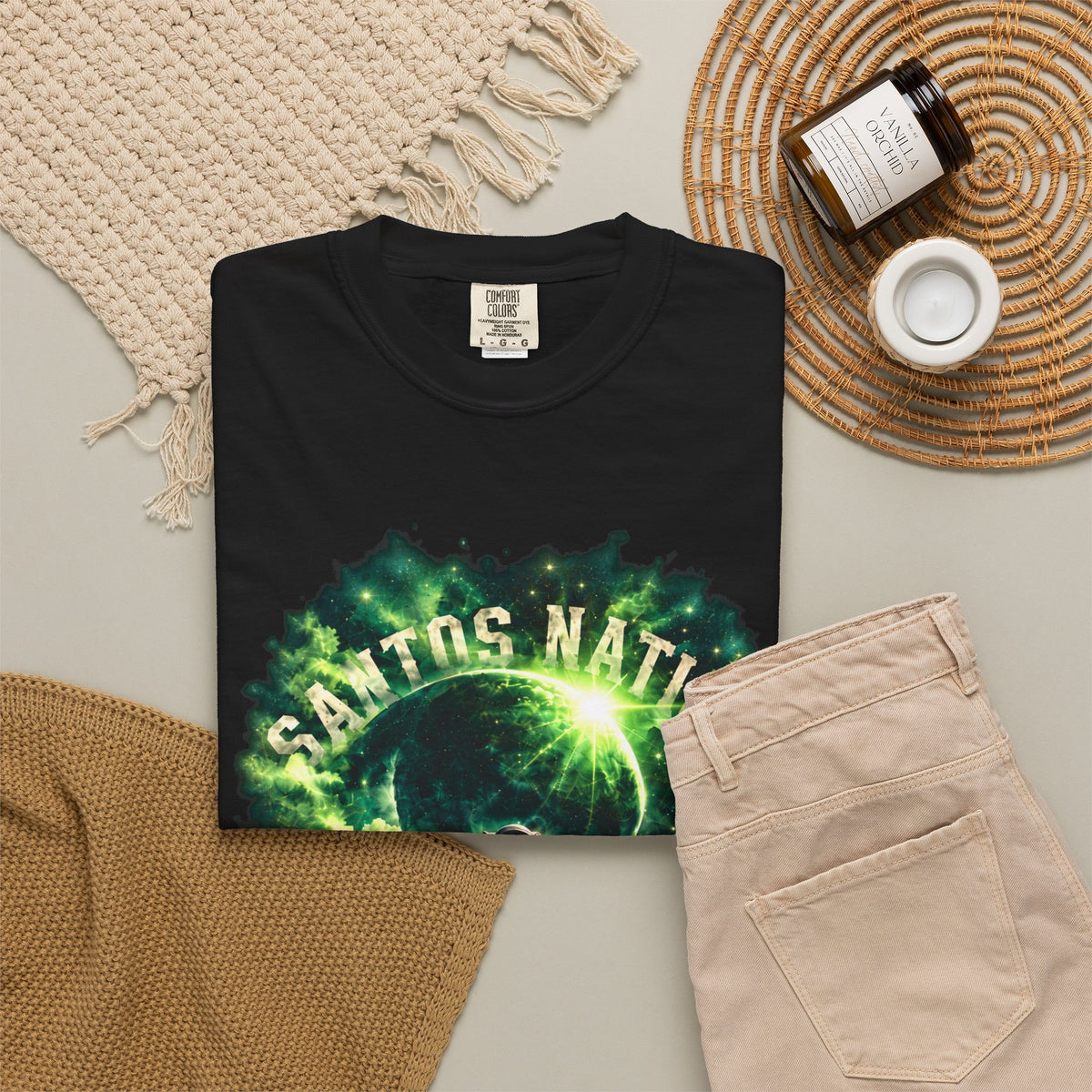 Santos Nation — Green Love Over Everything 1717 T-Shirt