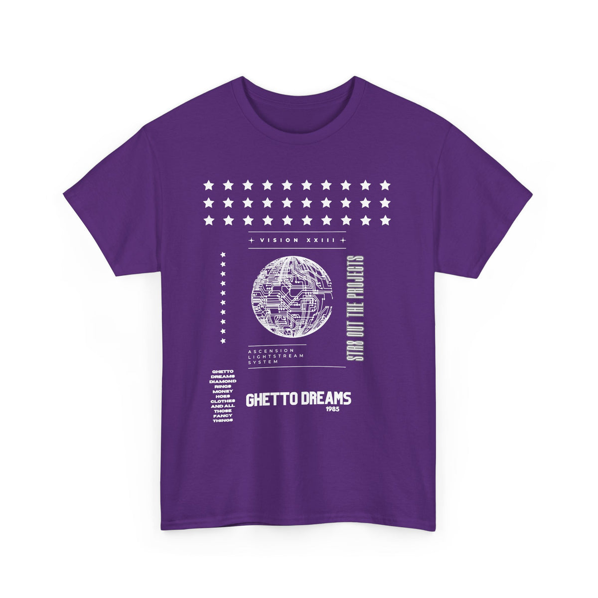 Houston Ghetto Dreams T-Shirt — City Skyline Texas Flag Graphic Tee