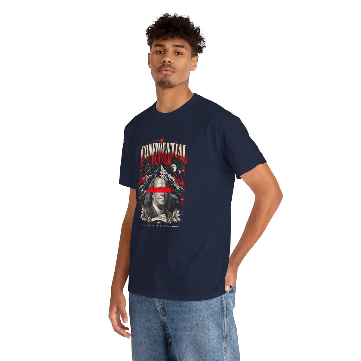 Confidential Player — Crimson Move in Silence T-Shirt