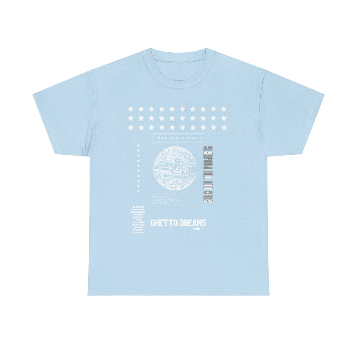 Houston Ghetto Dreams T-Shirt — City Skyline Texas Flag Graphic Tee