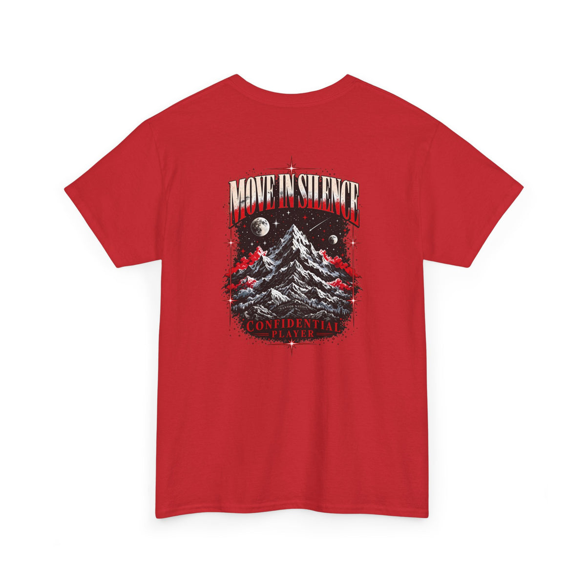 Confidential Player — Crimson Move in Silence T-Shirt