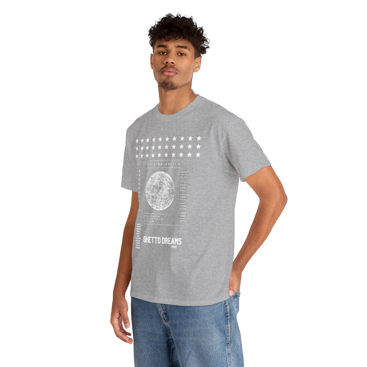 Houston Ghetto Dreams T-Shirt — City Skyline Texas Flag Graphic Tee