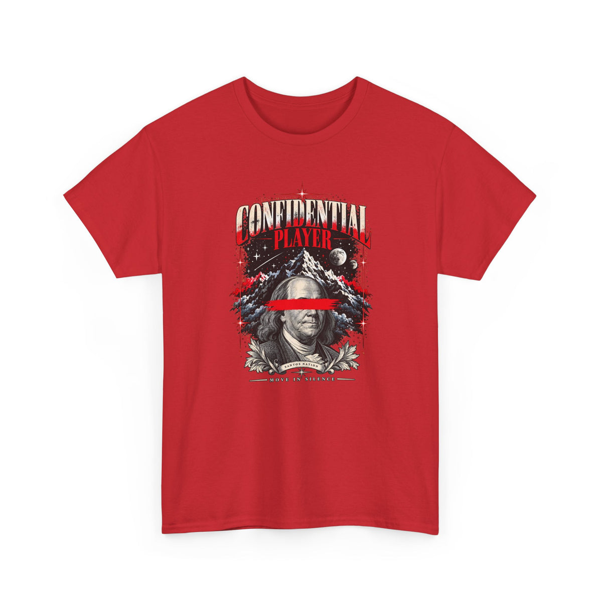 Confidential Player — Crimson Move in Silence T-Shirt