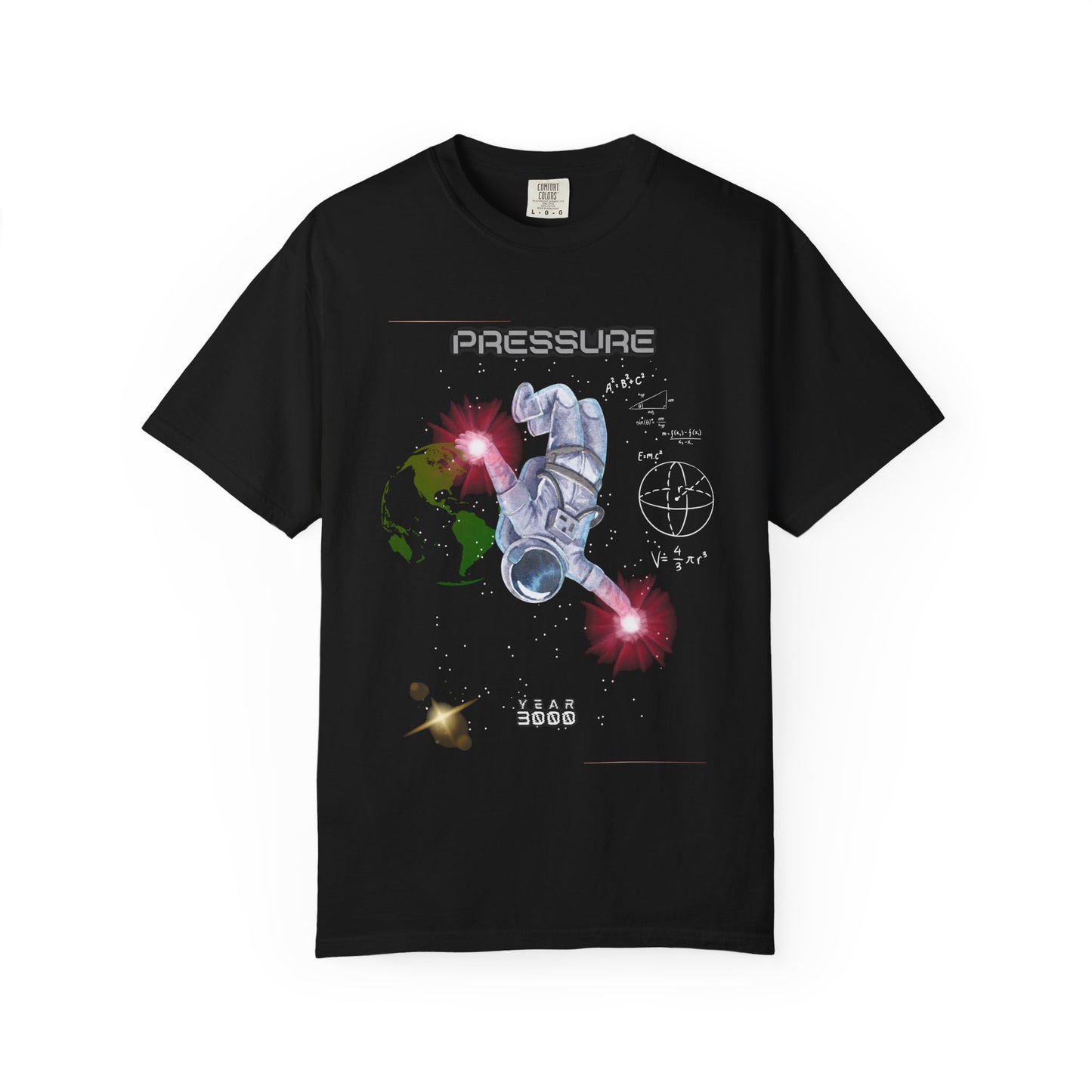 T-Shirt — 'Pressure' Astronaut Earth & Moon Graphic Tee