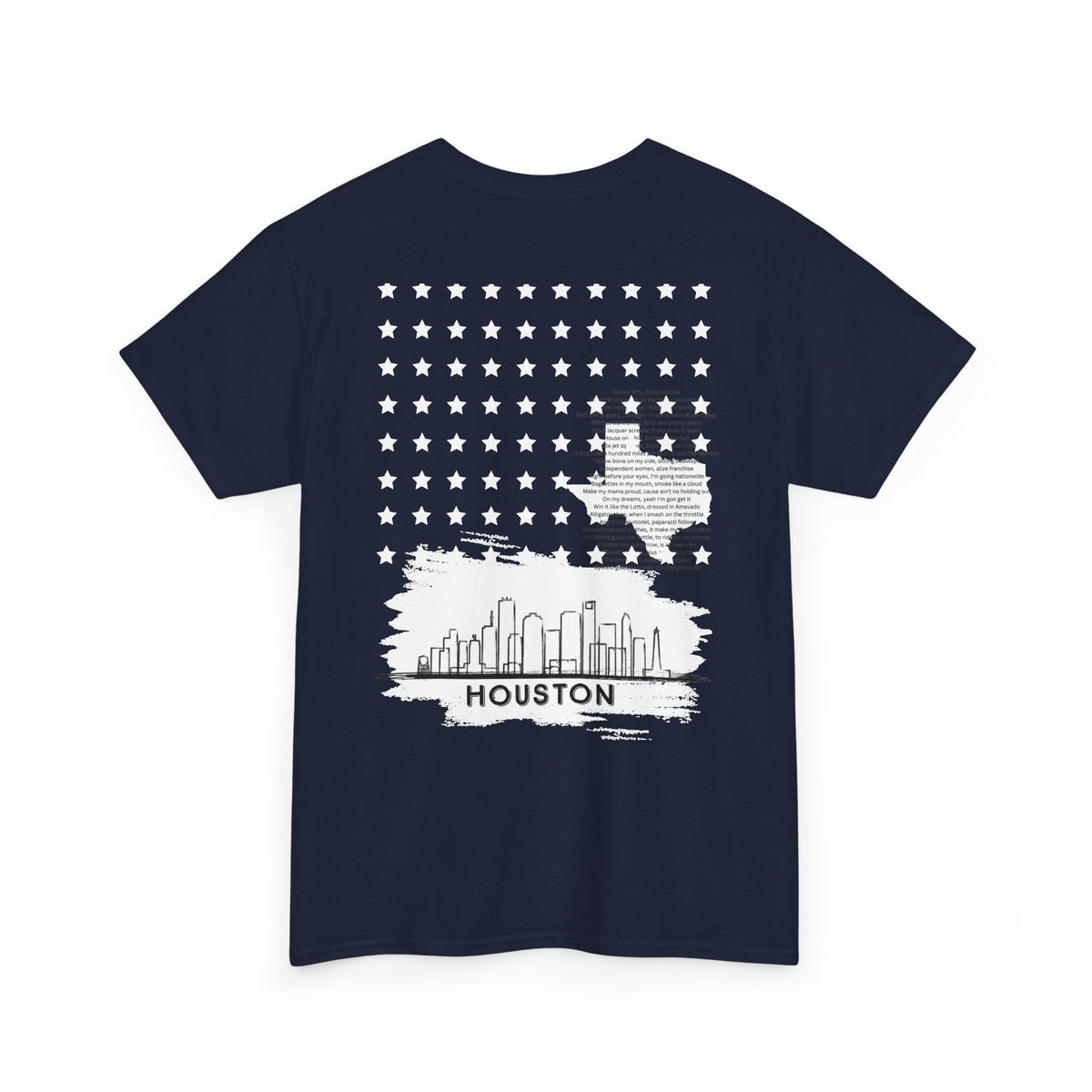 Houston Ghetto Dreams T-Shirt — City Skyline Texas Flag Graphic Tee
