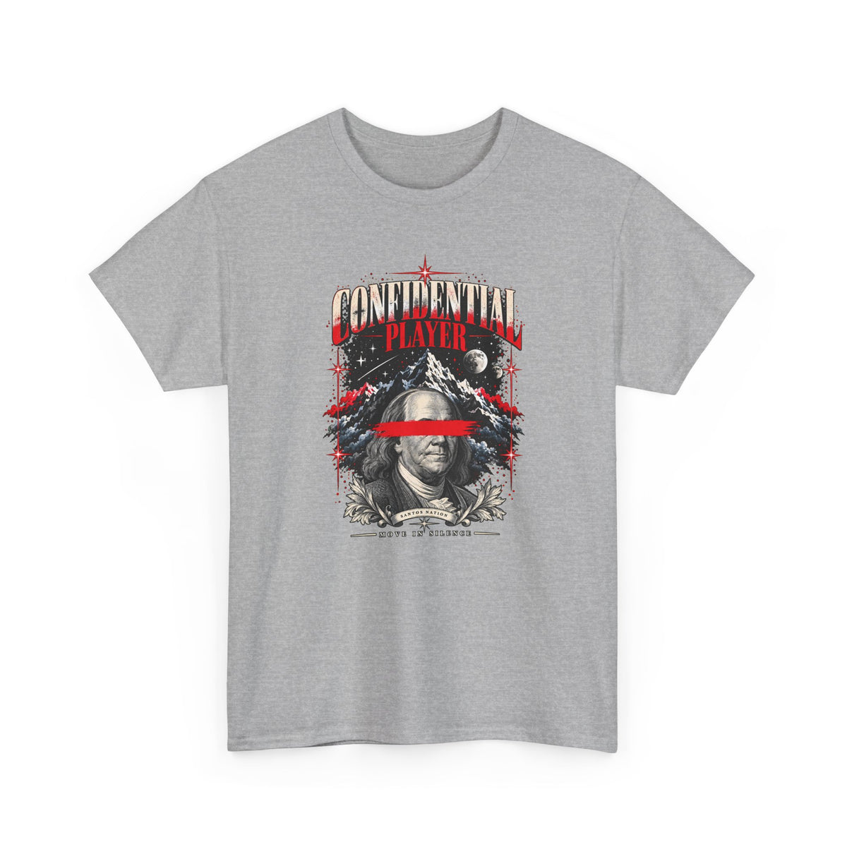 Confidential Player — Crimson Move in Silence T-Shirt