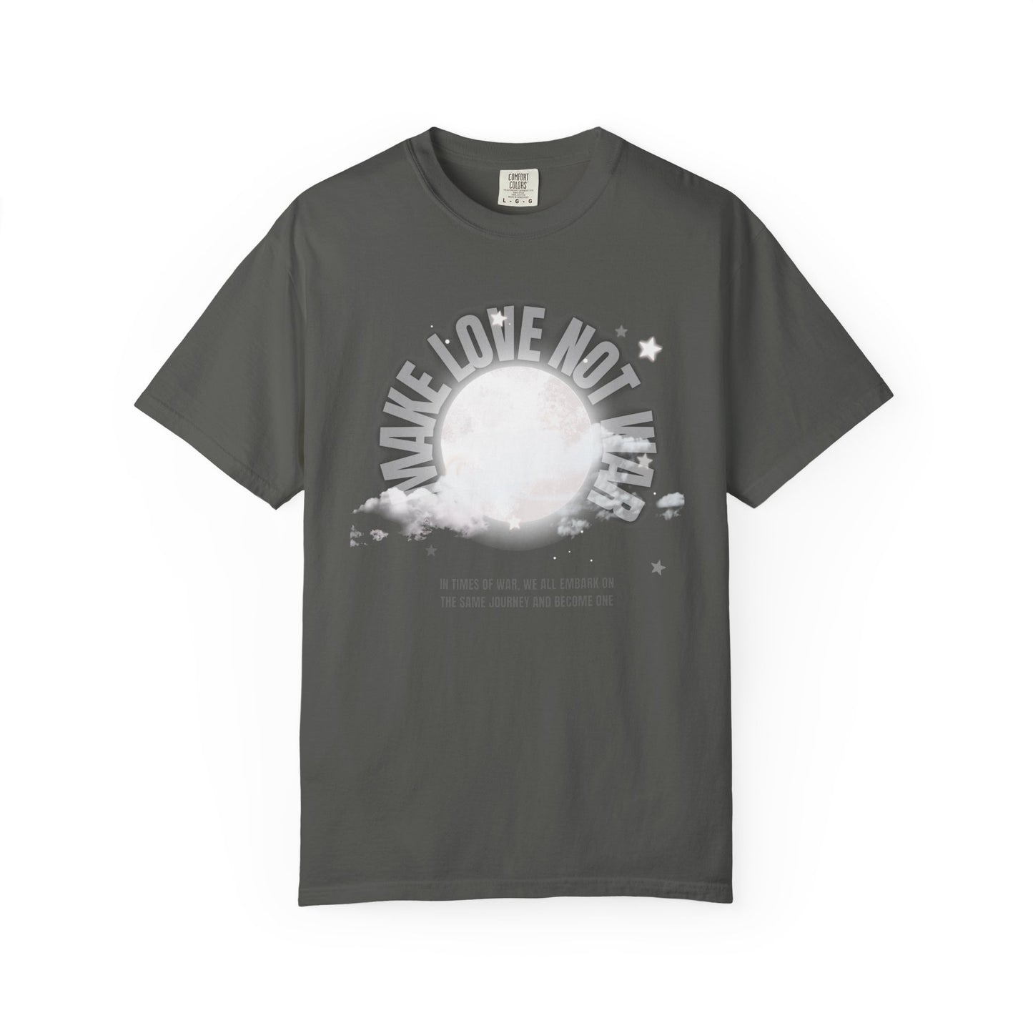 "Make Love not War" Graphic T-Shirt — Vintage Moon Peace Tee