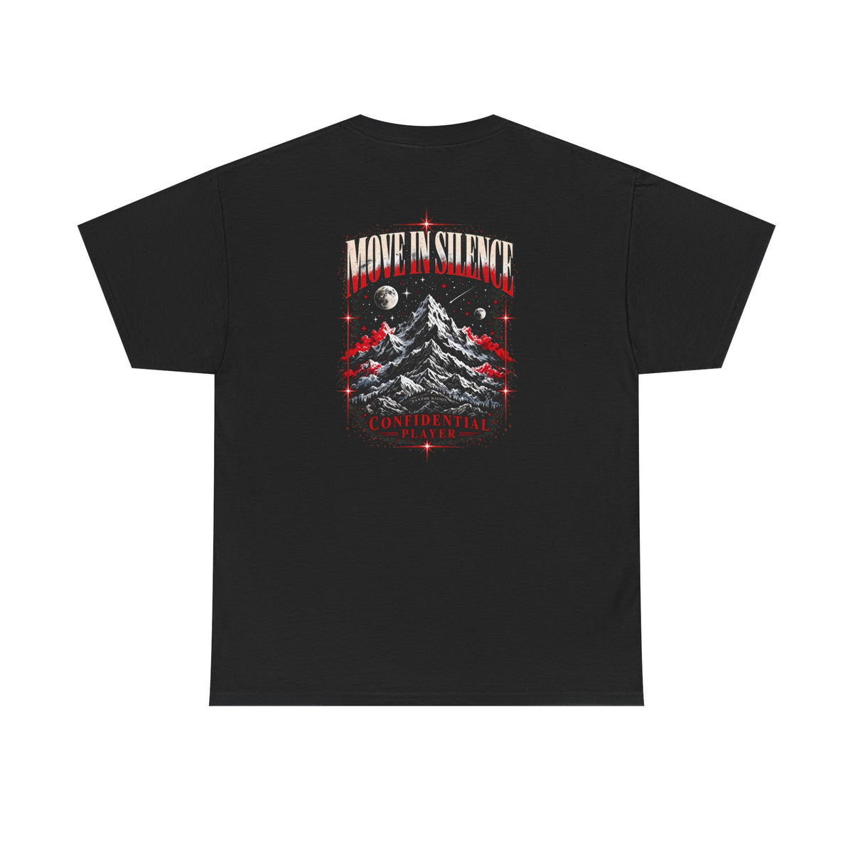 Confidential Player — Crimson Move in Silence T-Shirt