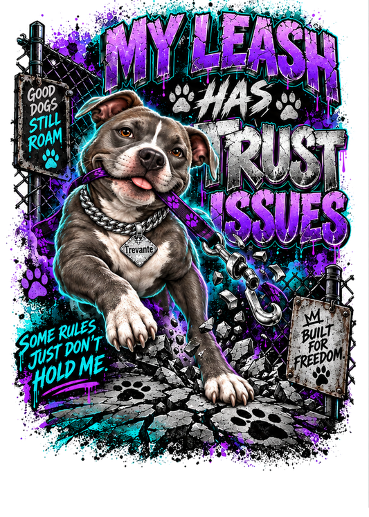 My Leash Has Trust Issues front artwork