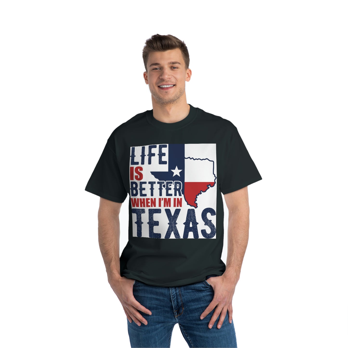 1 Beefy-T®  Short-Sleeve T-Shirt I Love Texas