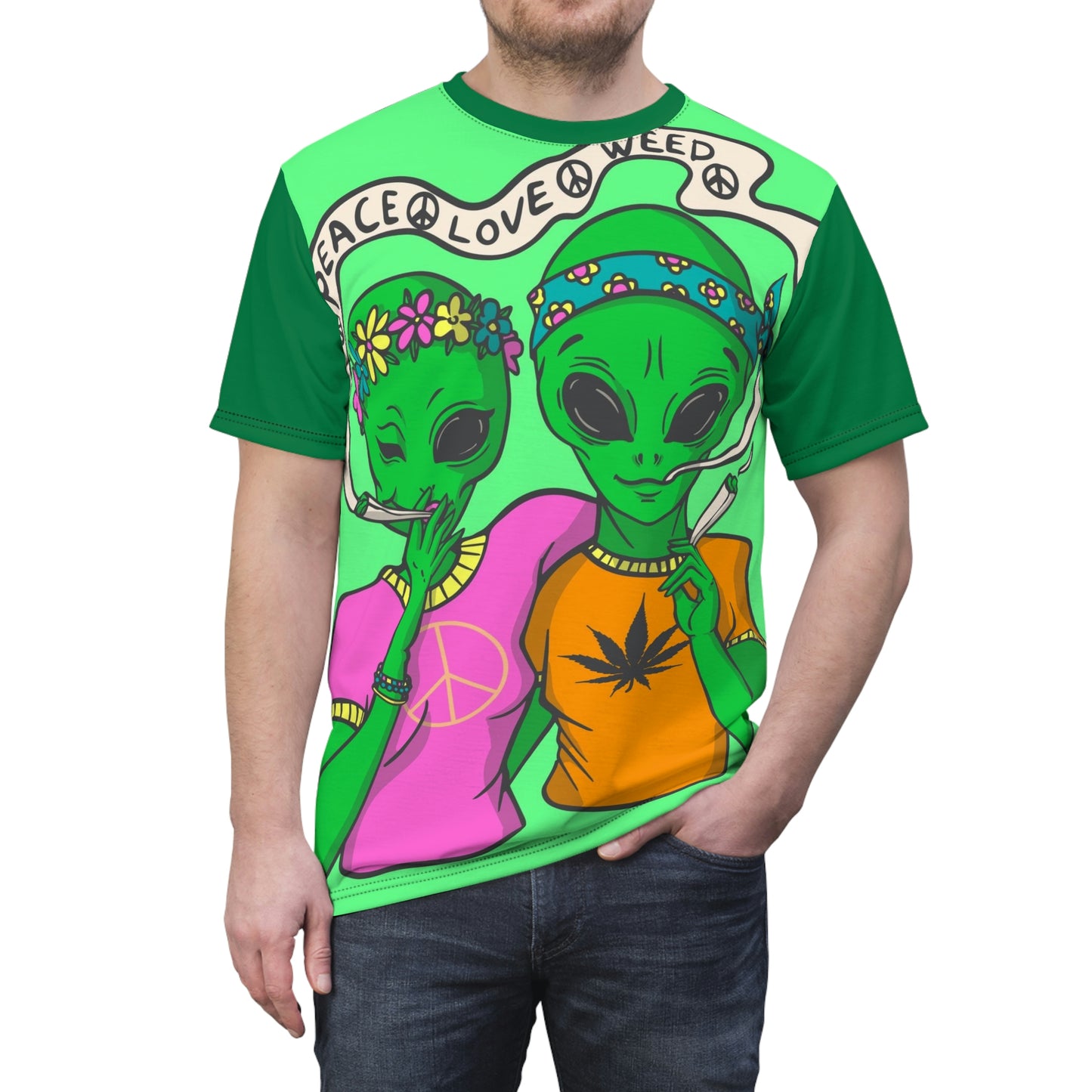 AAA Unisex Cut & Sew Tee (AOP) Space Cadet