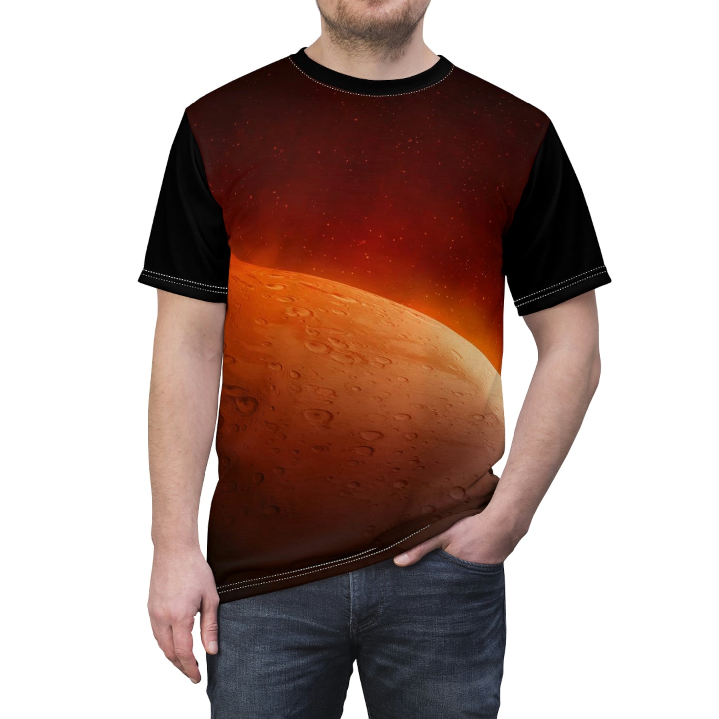 Unisex Cut & Sew Tee (AOP) Brother Mars
