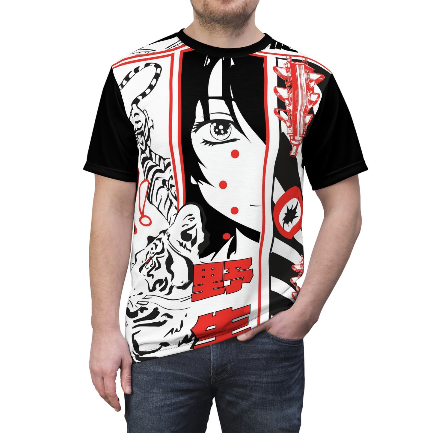 Unisex Cut & Sew Tee (AOP) Lil Anime