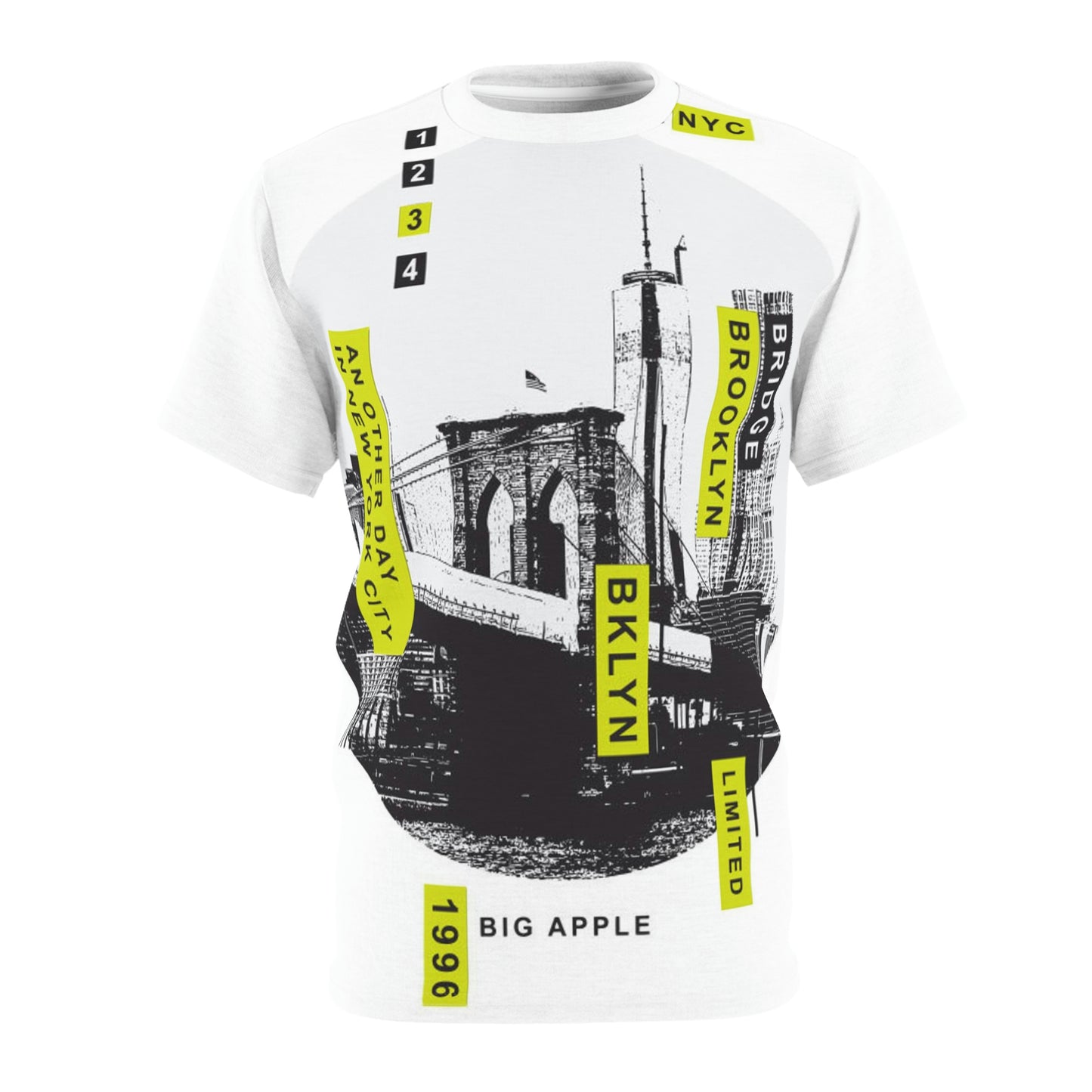 A4 Unisex Cut & Sew Tee (AOP) Concrete Jungle Son